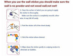 Romantic Purple flowers DIY Wall Sticker Decals Wallpaper
