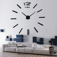 3D Real Big Wall clock Mirror Sticker