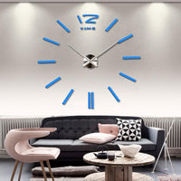 3D Real Big Wall clock Mirror Sticker