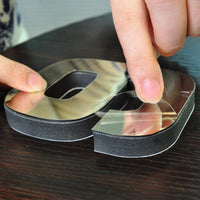 3D Real Big Wall clock Mirror Sticker