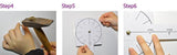 3D Real Big Wall clock Mirror Sticker