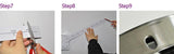 3D Real Big Wall clock Mirror Sticker