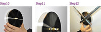 3D Real Big Wall clock Mirror Sticker