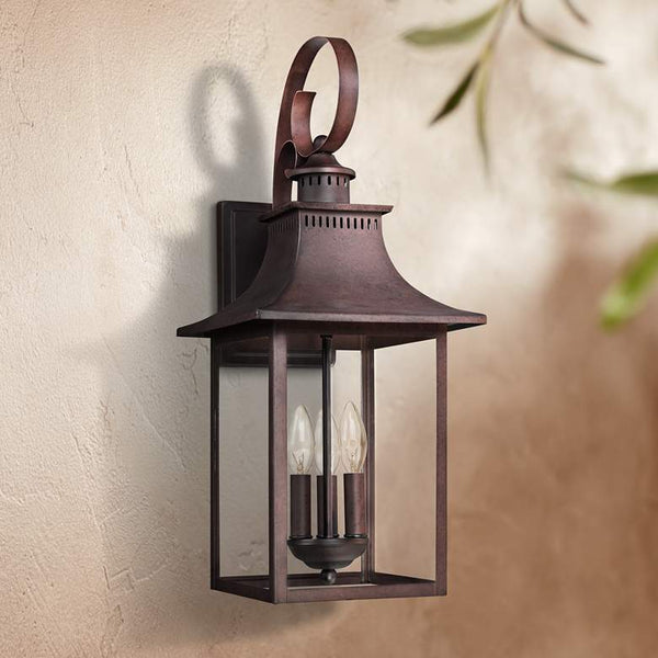 Quoizel Chancellor 23 1/2" High Copper Bronze Outdoor Wall Light