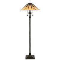 Quoizel Gotham Tiffany-Style Floor Lamp