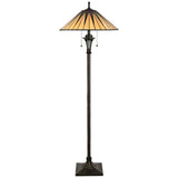 Quoizel Gotham Tiffany-Style Floor Lamp
