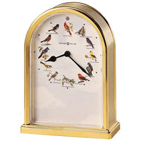 Howard Miller 7 1/2" High Songbirds Chiming Table Clock