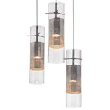 Spartan 10" Wide Brushed Nickel 3-Light LED Mini Pendant