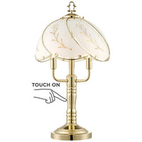 Flower Petal High 3-Light Touch On-Off Table Lamp